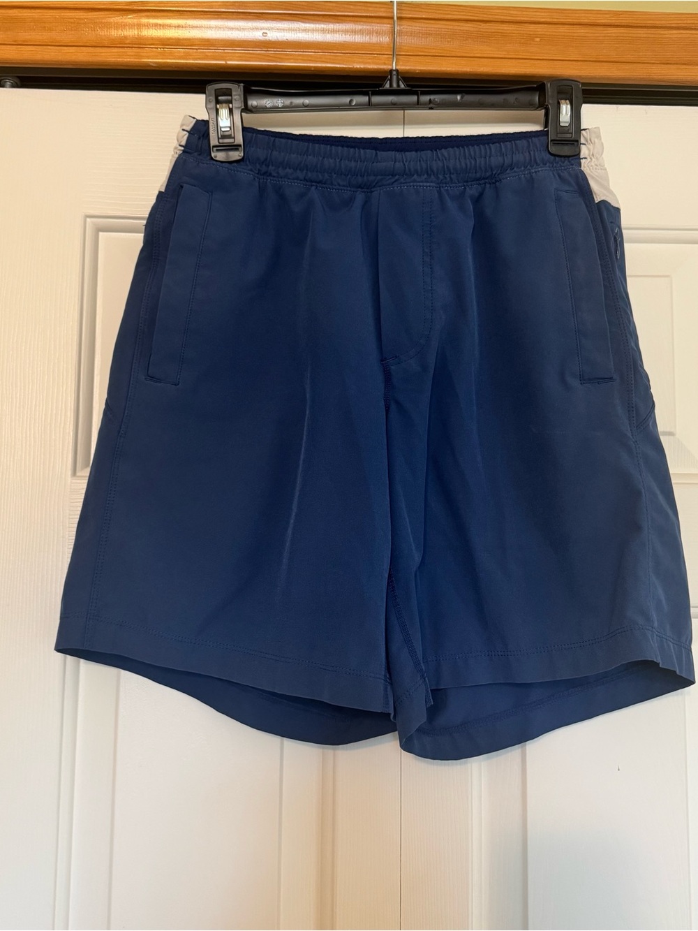 Birddogs Shorts Mens Medium Blue Lined Athletic Running 9” Zip Pocket Drawstring